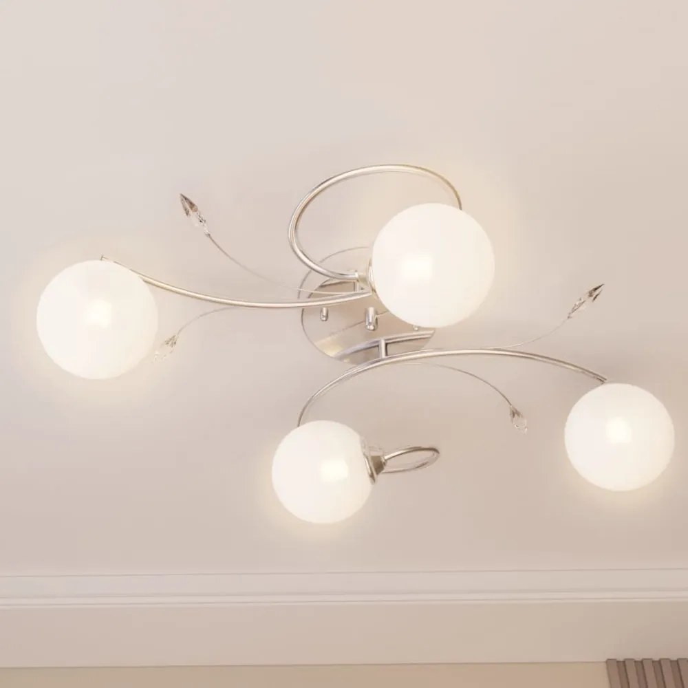 mennyezeti lámpa kerek üvegburákkal 4 db G9 LED-lámpához