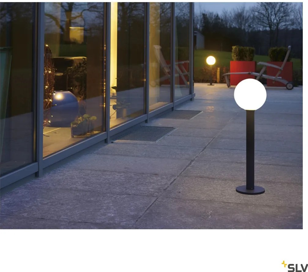 SLV 1002001 GLOO PURE Modern Kültéri Állólámpa Antracit, Átlátszó E27 IP44