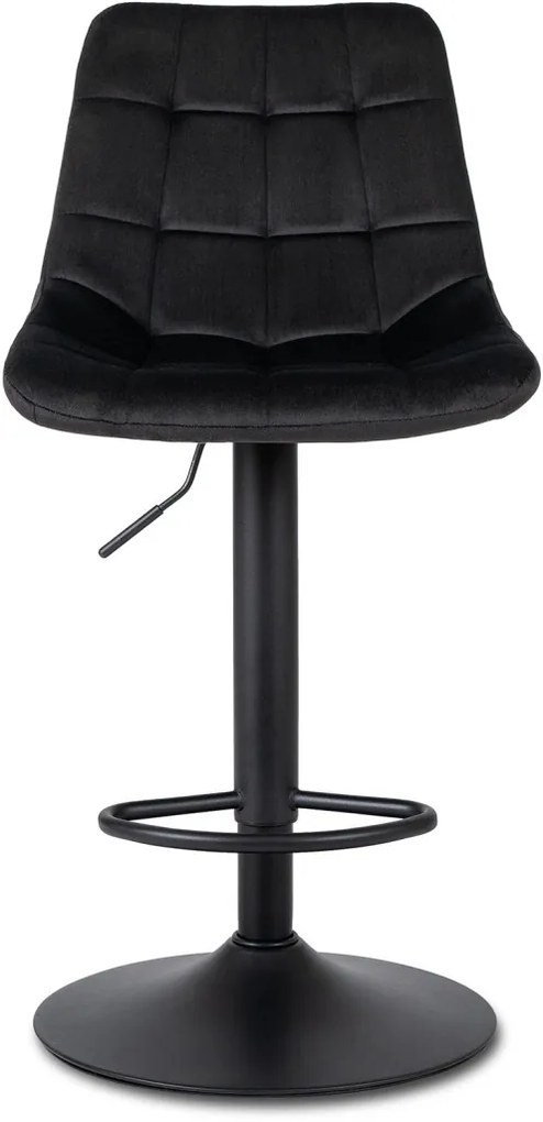 ARCOS 2 bárszék, fekete, velúr