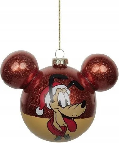 Disney karácsonyi dísz füles labda, Plútó motívum, Kurt Adler