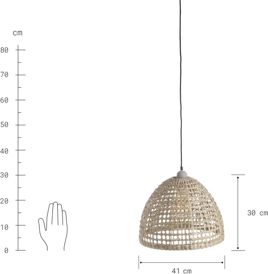 SEA BRAID tengerifű lámpabúra Ø41cm