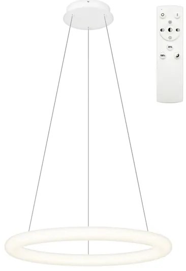 Top Light - LED dimmelhető kábeles csillár RINGO LED/40W/230V 3000-6500K fehér + távirányító