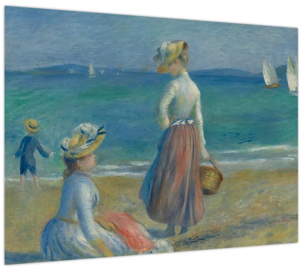 Kép - Auguste Renoir, Figures on the Beach, reprodukciók (70x50 cm)