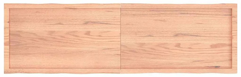 világosbarna kezelt tömör asztallap 180x50x(2-6) cm