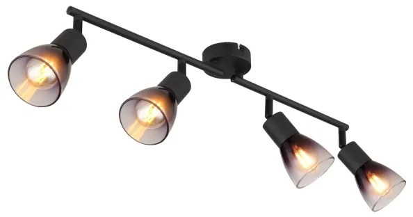 Globo 54312-4 - Spotlámpa SATELLA 4xE14/25W/230V fekete