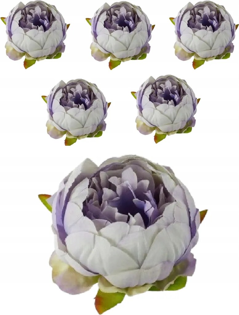 6x Bazsarózsa Termék Virágfej Peonie Virág Művirág