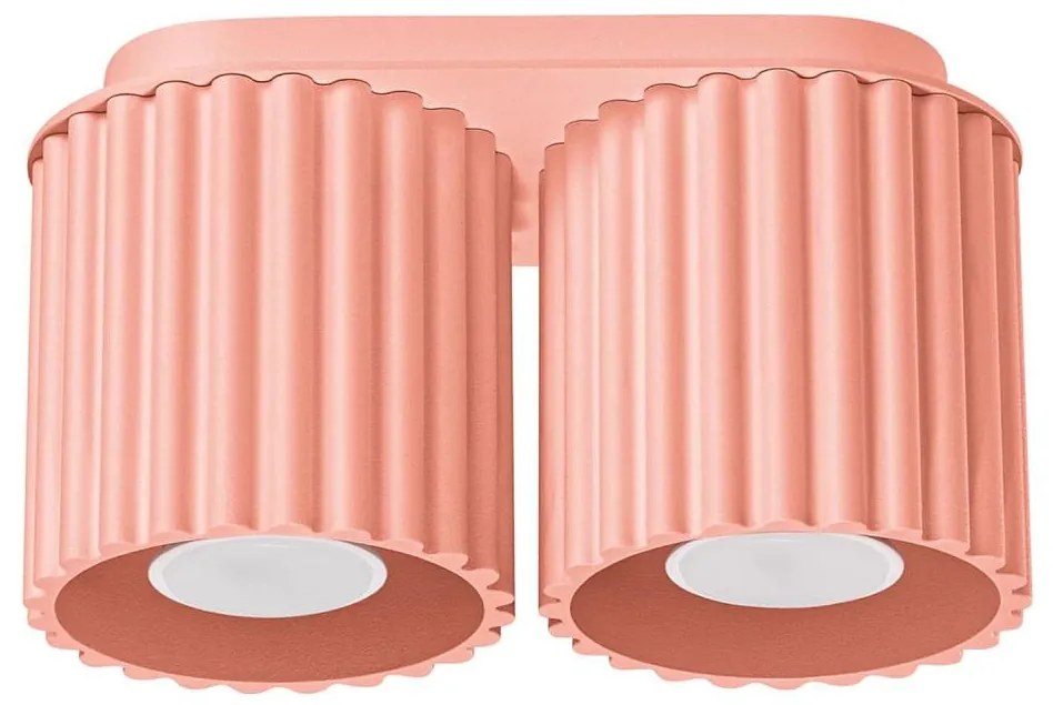 Sollux SL.1825 - AURA spotlámpa 2xGU10/10W/230V rózsaszín