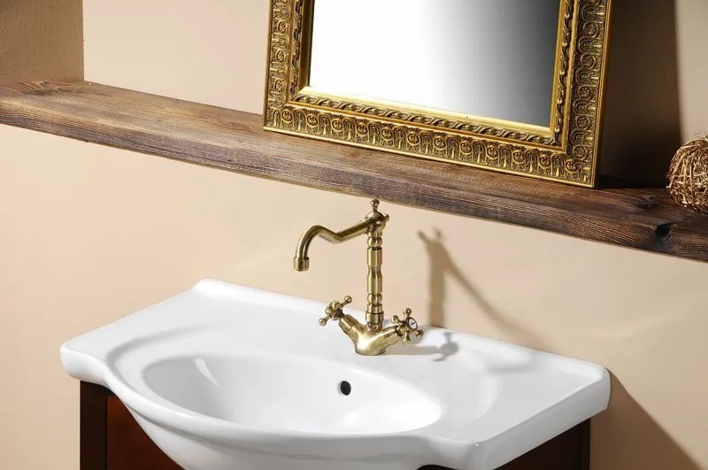 , ANTEA fali csaptelep, felső konzol, króm/arany, 3362