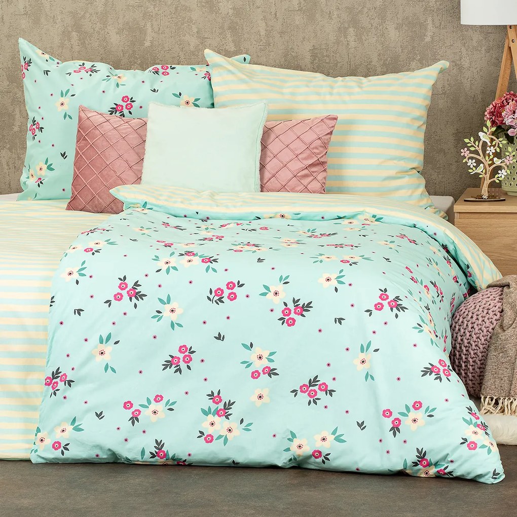 4Home Ditsy flower pamut ágyneműhuzat , 140 x 200 cm, 70 x 90 cm, 140 x 200 cm, 70 x 90 cm