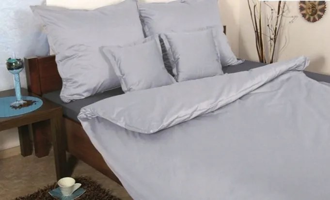 Ágyneműhuzat 180x200 szürke világos egyszínű