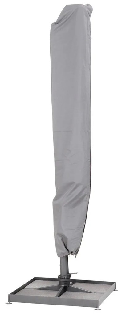 Horizon Premium slnečník 300x300 cm sivohnedý + záťaž a ochr. plachta
