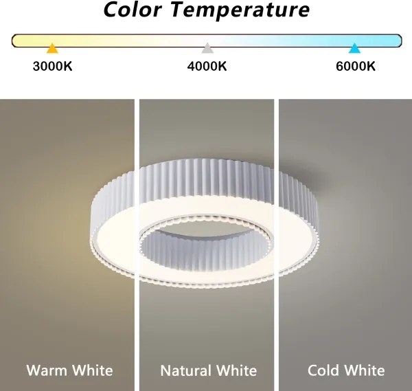 Brilagi - LUMIX LED dimmelhető mennyezeti lámpa LED/48W/230V 3000-6000K fehér Ø 50 cm + távirányító