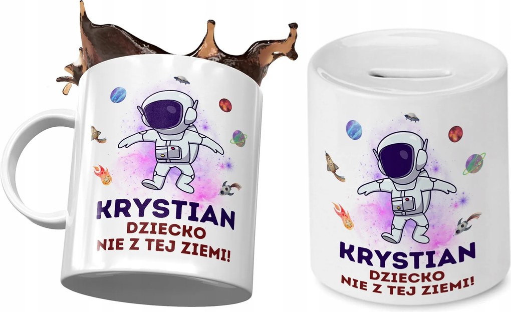 Krisztián Bögre Persely Szett Gyerekeknek Nyomtatott Fotóval