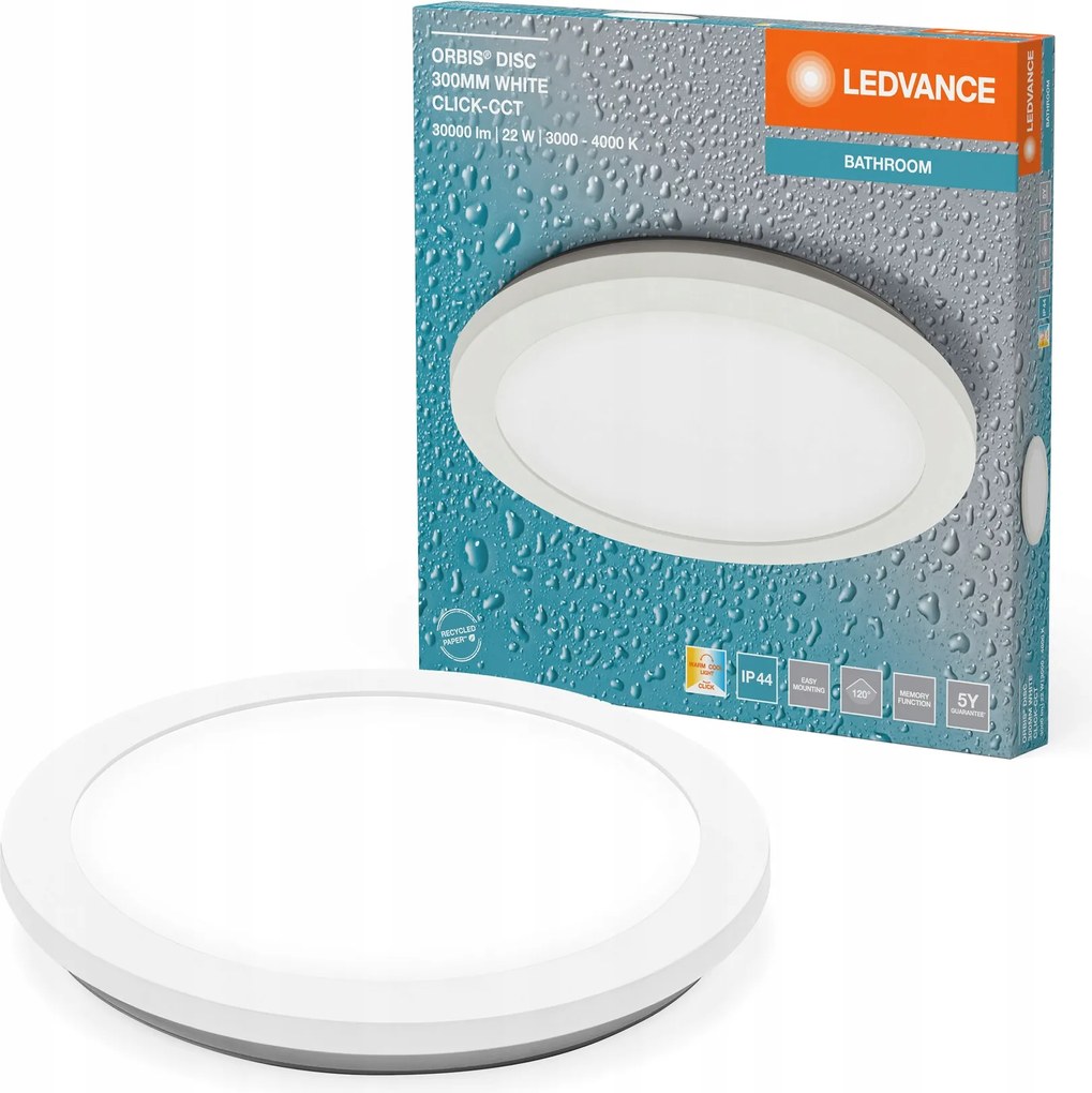 Kerek plafon Ledvance fehér