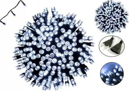 Karácsonyfa Fényfüzér Led 500 Hideg Fehér