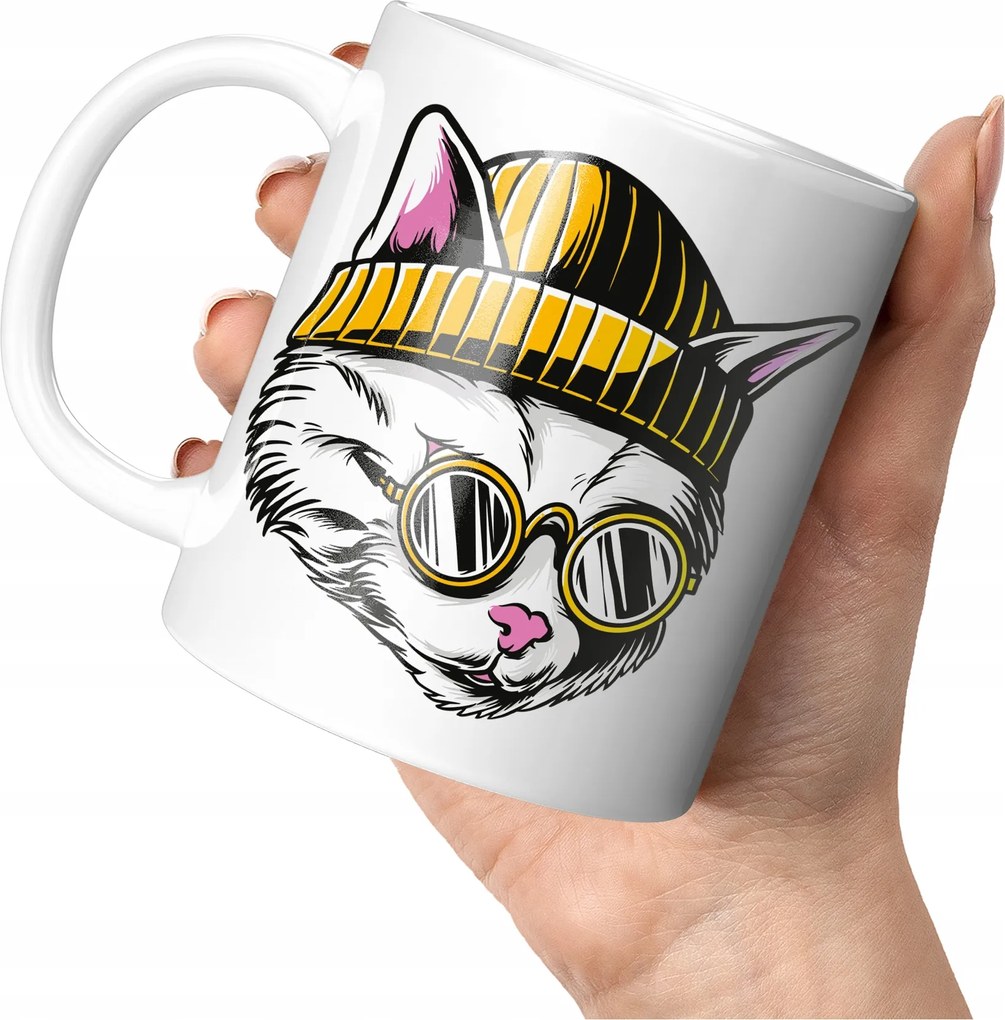 Macska Mintás Bögre Aranyos Cica Tökéletes Kávé Tea Cica