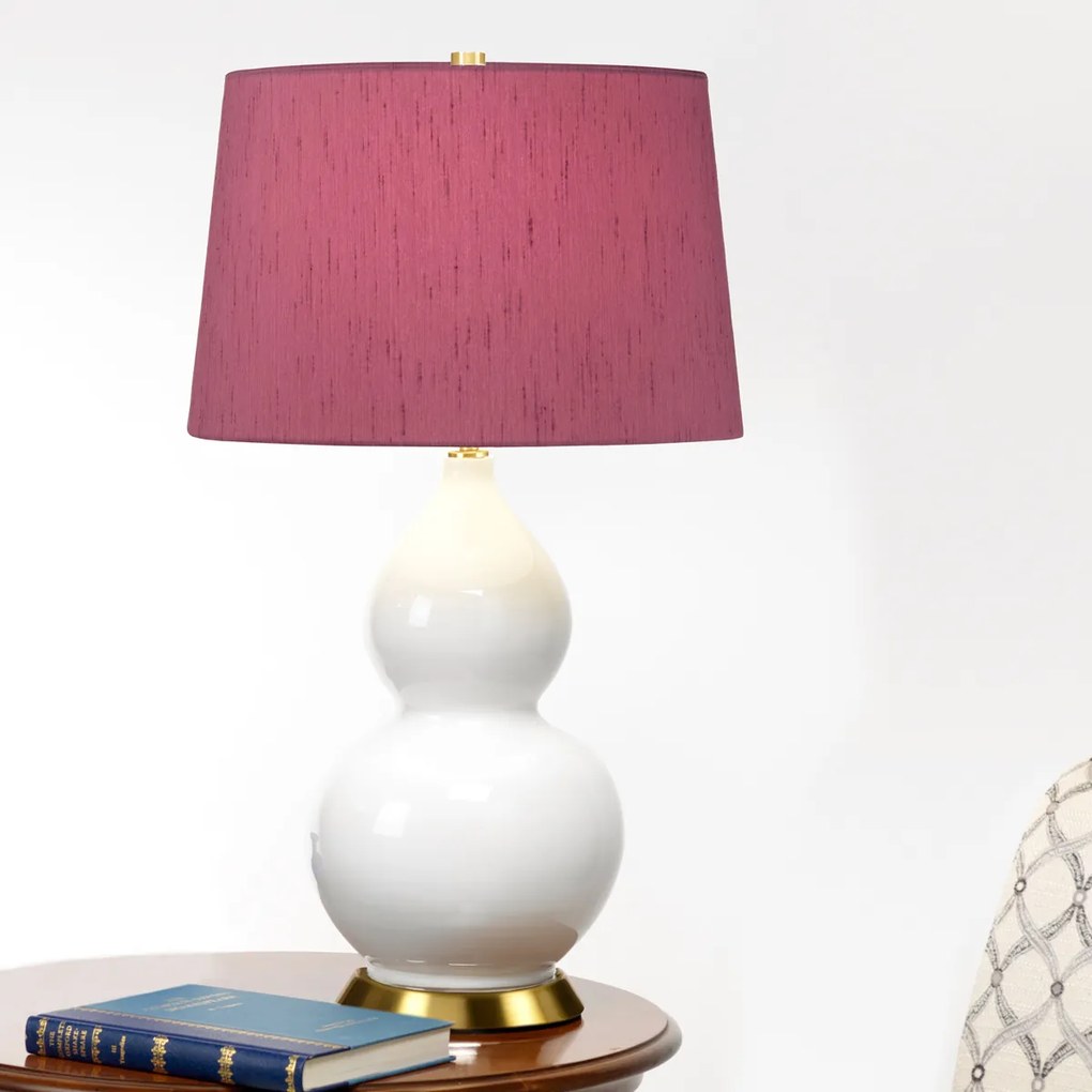 Elstead glamour klasszikus asztali lámpa isla fehér ibolya antik réz elsisla-ab-tl-purple