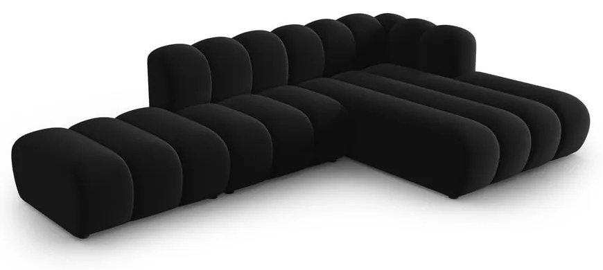 Antracitszürke sarokkanapé (jobb oldali) Lupine – Micadoni Home