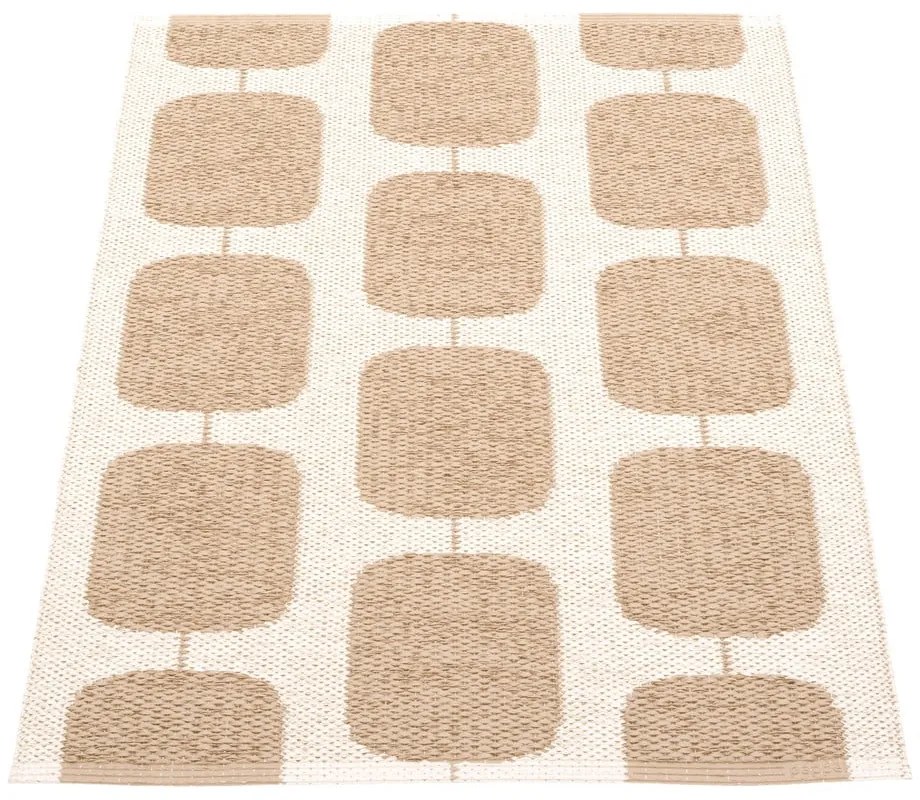 Bézs-krémszínű kültéri-beltéri szőnyeg 70x100 cm Sten Light Nougat – Pappelina