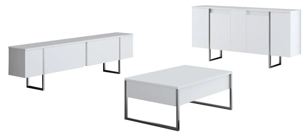 Nappali fal Luna set (fehér + ezüst) . 1102330