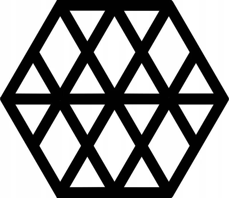 Tányéralátét szett 4 db-os asztali dísz kocka vonalas