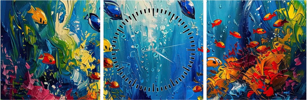 Kép - A víz alatti világ festése (órával) (90x30 cm)