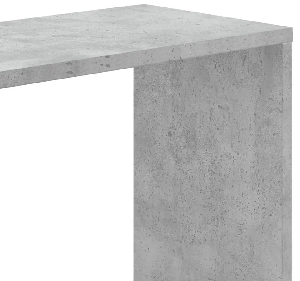 5 szintes betonszürke szerelt fa könyvespolc 80,5x23,5x162,5 cm