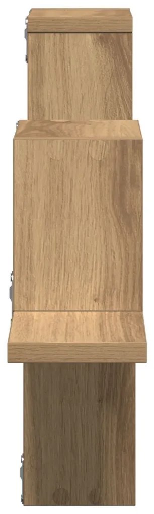 Falipolc, Ippevörös tölgy 104,5x10x43 cm Műanyag