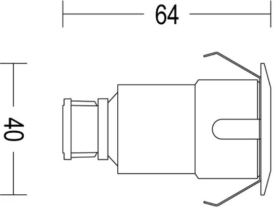 Philips SPORE LED/1W/24V IP67 kültéri beépíthető lámpa