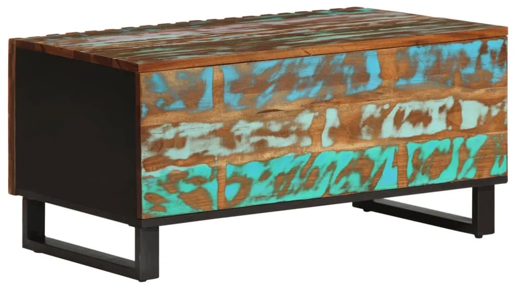 Tömör akácfa dohányzóasztal 80 x 51 x 40 cm