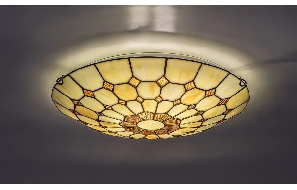 Brilagi - Tiffany vitrázs mennyezeti lámpatest DORAN 2xE27/60W/230V