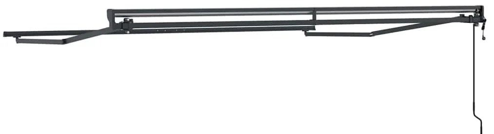 Napernyő keret Antracit 3,5 x 2,5 m Porszórt acél és alumínium