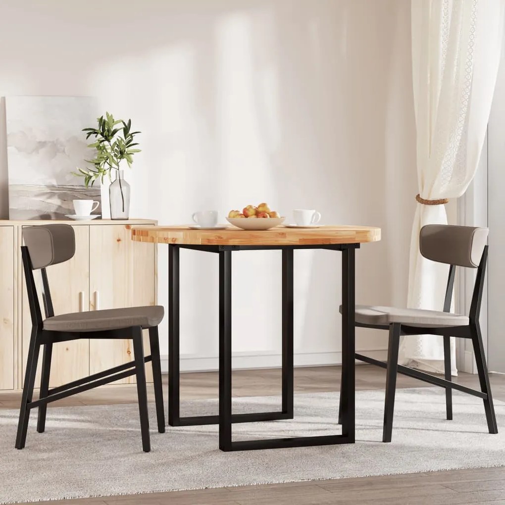 kerek tömör akácfa asztallap Ø90 x 4 cm
