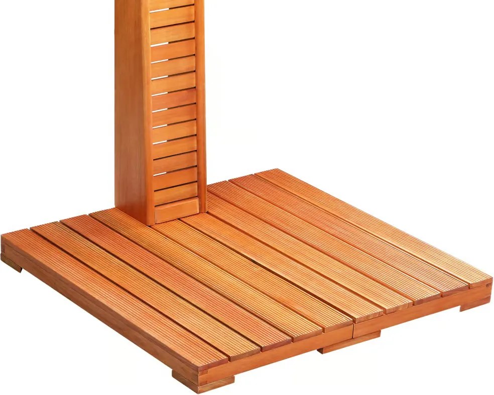 TAHITI kerti zuhany eukaliptuszfából, 223 cm, barna/ezüst Casaria