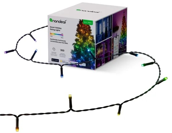 NanoleafN7102K02-25HSL-LEDRGBW karácsonyi lánc 300xLED 2x12m 2700-6500K Wi-Fi IP67