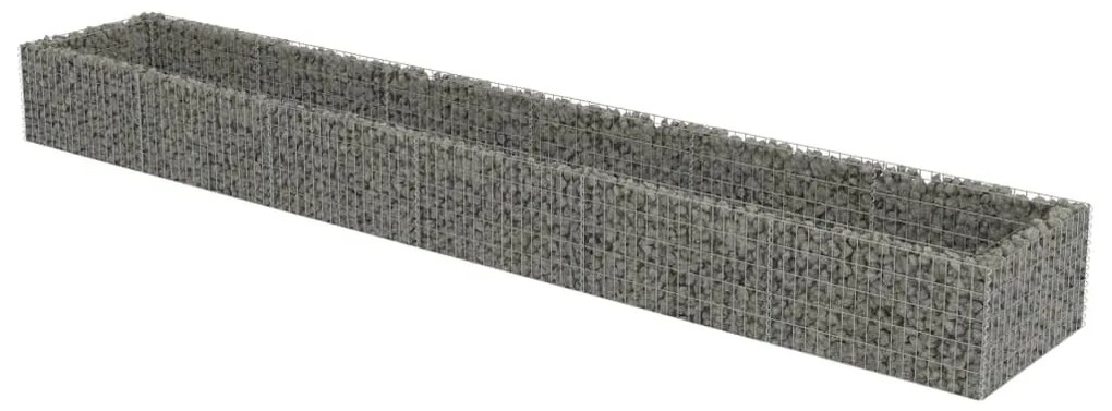 vidaXL horganyzott acél gabion magaságyás 540 x 90 x 50 cm