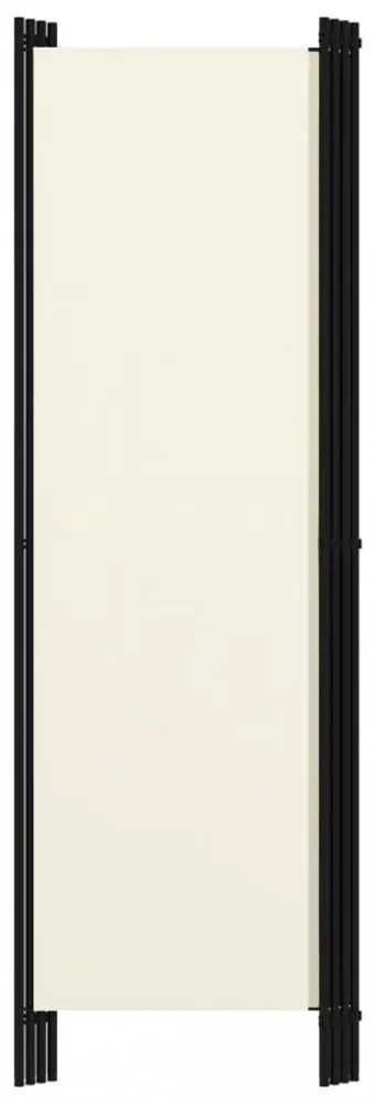 fehér 4 paneles paraván 200 x 180 cm