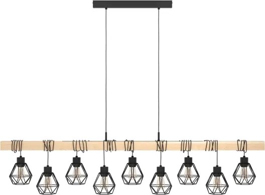 Eglo 43134 - TOWNSHEND függeszték 9xE27/60W/230V, kábellel
