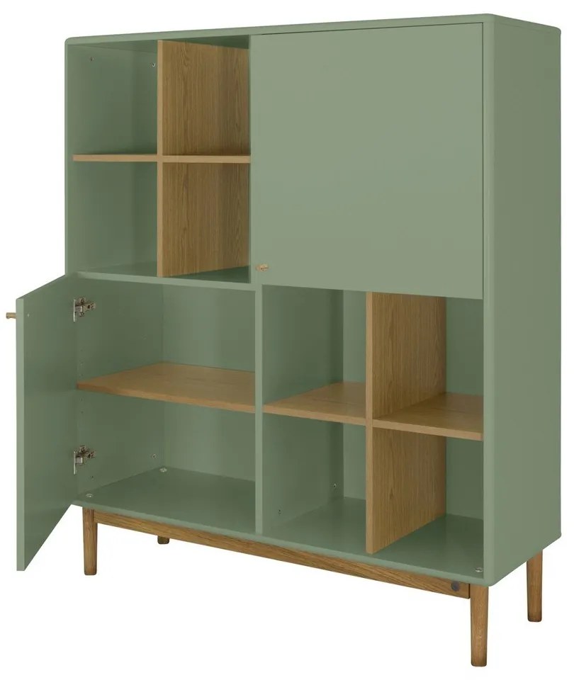 Zöld könyvespolc 118x138 cm Color Living – Tom Tailor