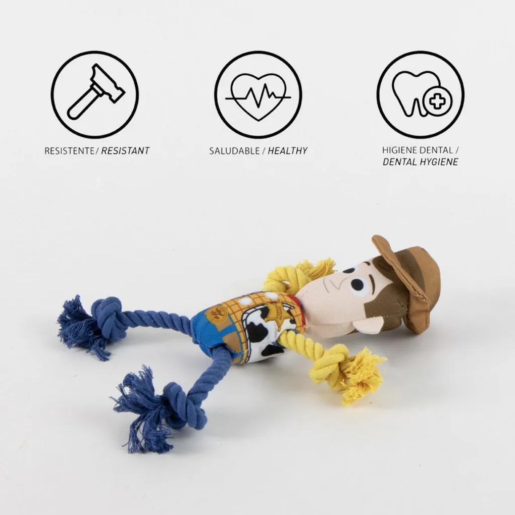 Disney Játékháború Woody sípoló kötél kutyajáték 20 cm