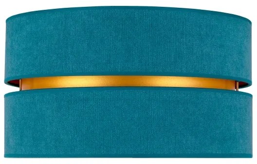 Duolla - Mennyezeti lámpa DUO 1xE27/40W/230V átm. 40 cm türkiz/arany