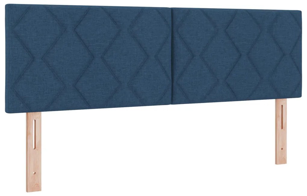 vidaXL Boxspring Ágy Mattal - Kék, 160x200 cm, Szövet