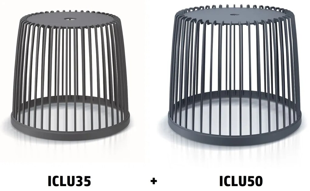 PROSPERPLAST 2 db CLUBO 35+50l-es univerzális kosárkészlet antracit színben