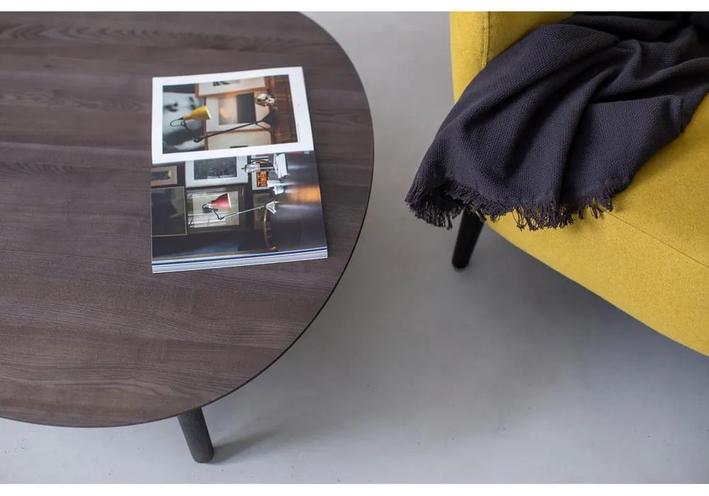 Contrast Pick szürke kőrisfa dohányzóasztal - Ragaba