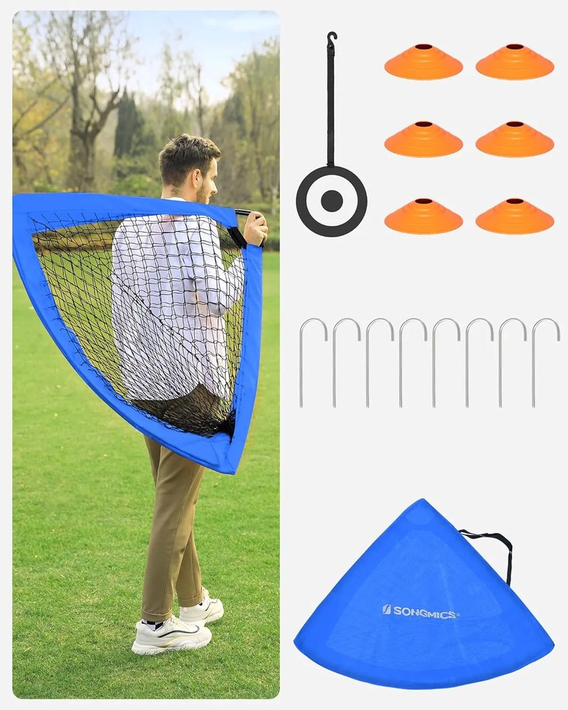 Focikapu gyerekeknek 2 darabos készlet, 90x120 cm, kék