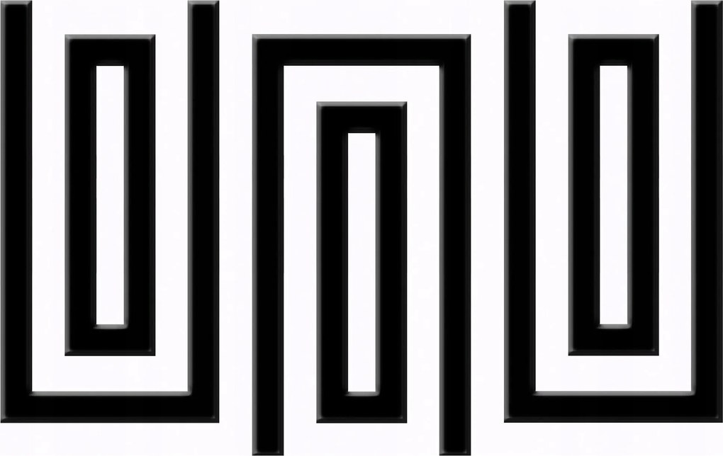 Fotótapéta Geometriai absztrakt fekete-fehér vonalak vinil 254x184 +ragasztó