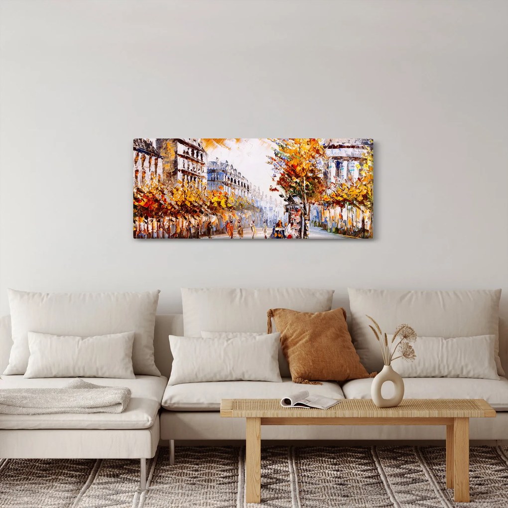 Kép - Utca Párizsban (120x50 cm)