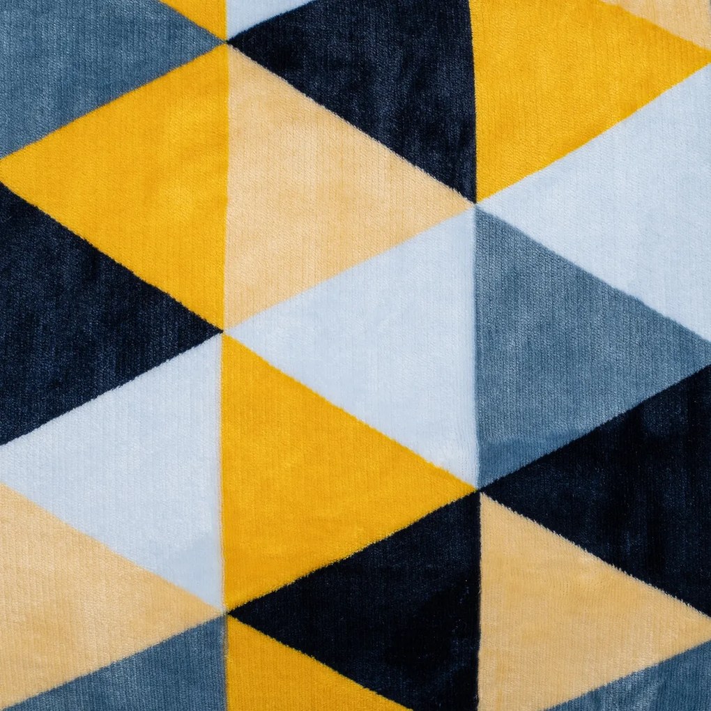 4Home Scandi triangle mikroflanel ágyneműhuzat, 160 x 200 cm, 70 x 80 cm, 160 x 200 cm, 70 x 80 cm
