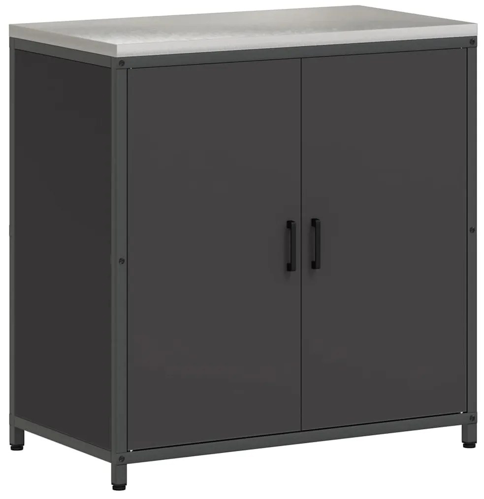 Konyhai Tároló Készlet polcokkal 2 pcs Fekete 180 x 50 x 92 cm