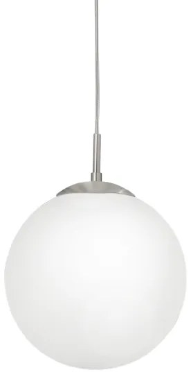 EGLO 85262 - Csillár zsinóron RONDO 1xE27/60W/230V átm. 25 cm fehér